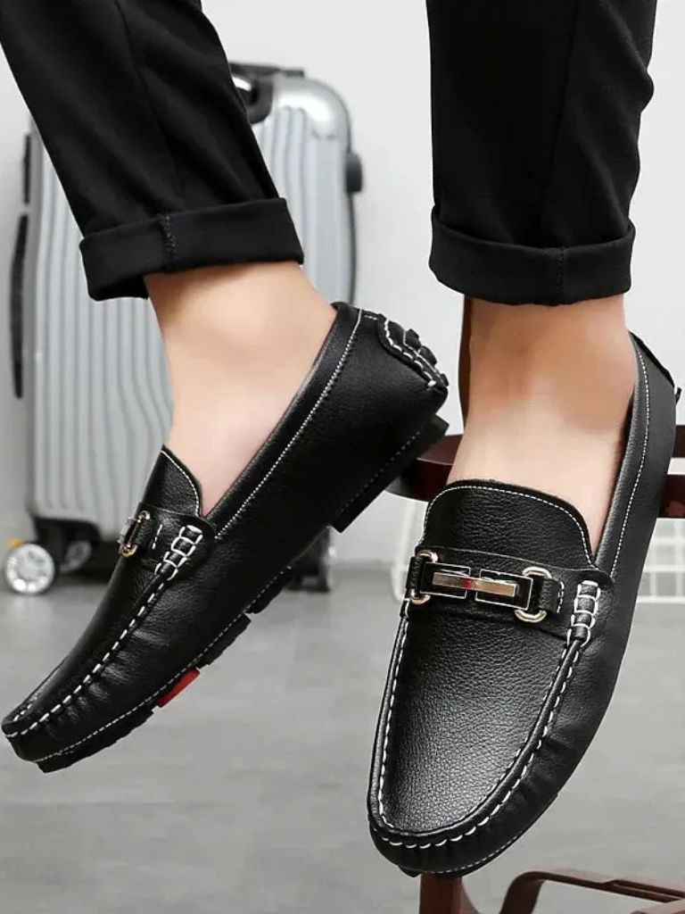 Italian Design Leather Loafers for Men