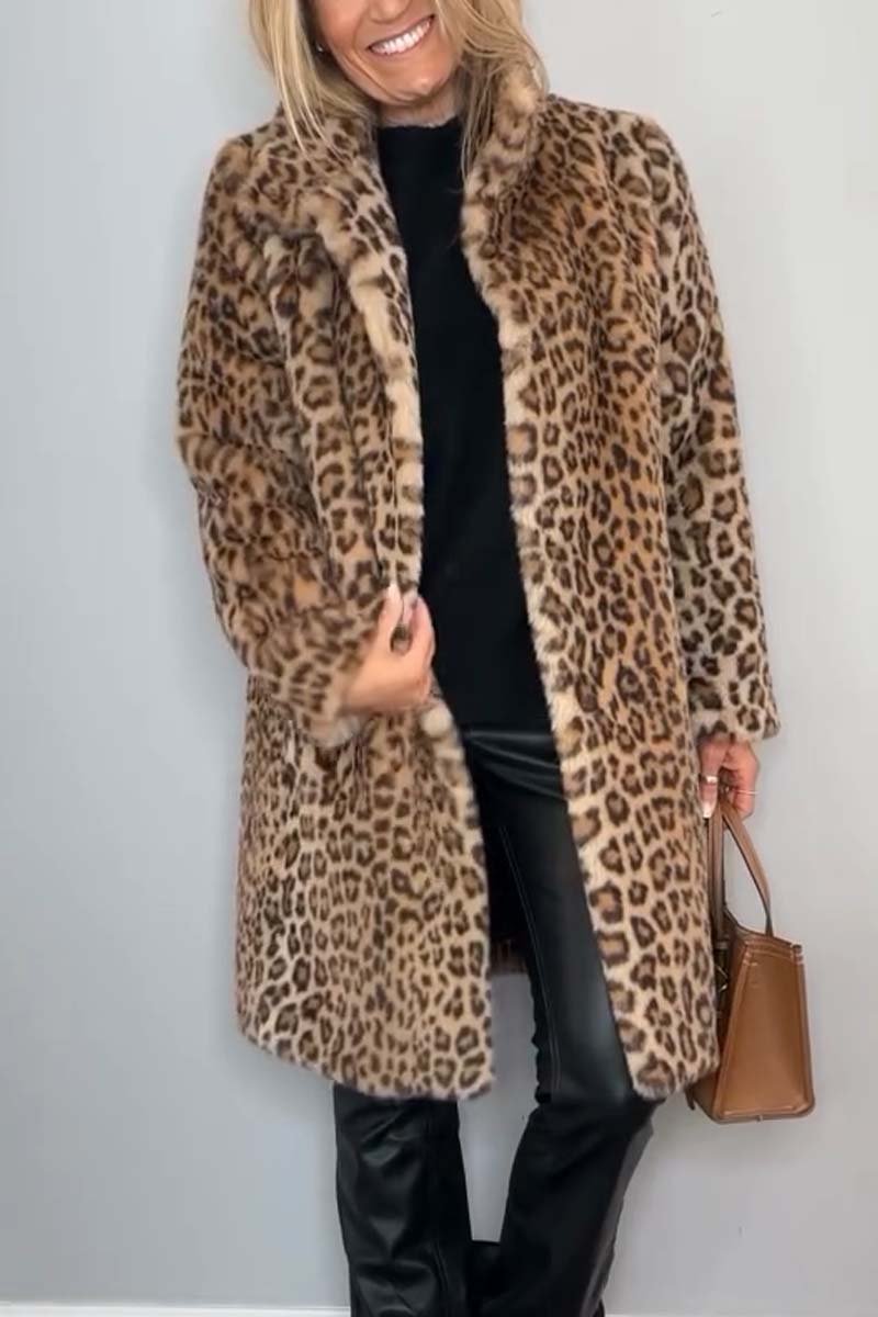 Trendy Leopard Coat for Women