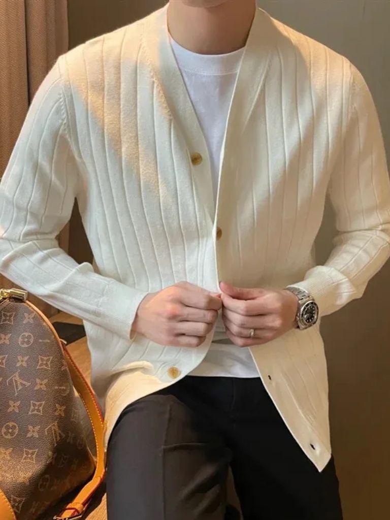 Knit Casual Cardigan for Men