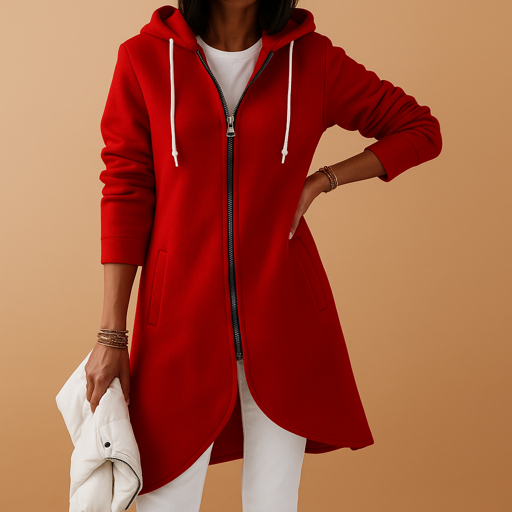 Knitted casual zip vest for women | Harper