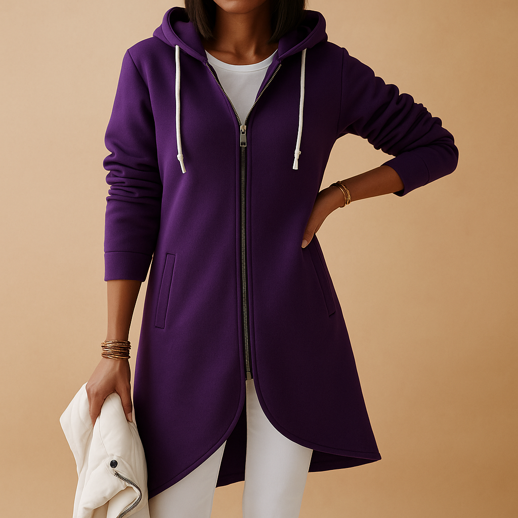 Knitted casual zip vest for women | Harper