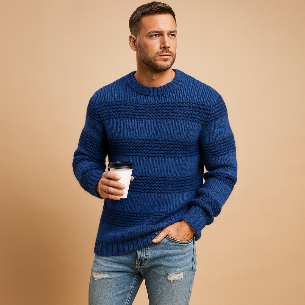 Knitted Norwegian sweater for men | Lucas
