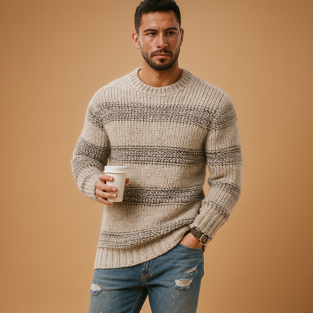 Knitted Norwegian sweater for men | Lucas