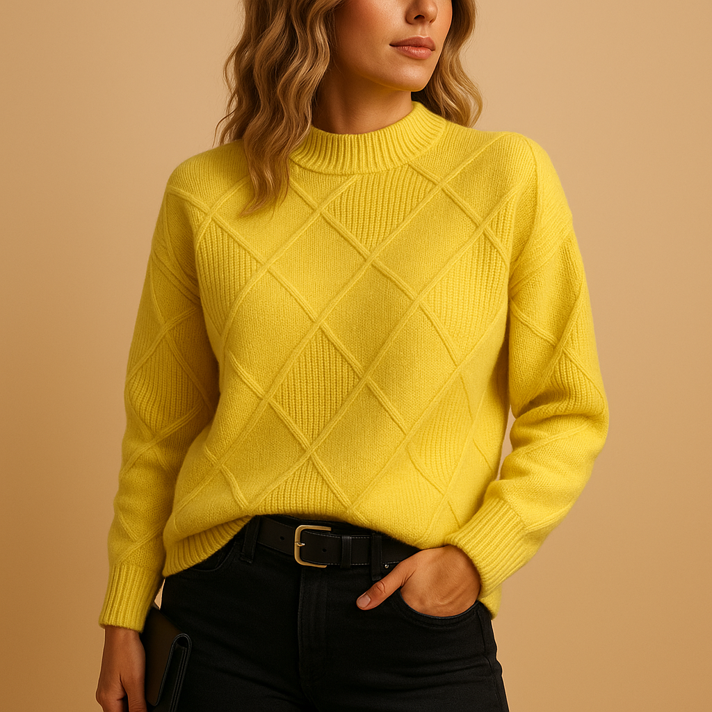 Knitted turtleneck sweater for women | Ellie