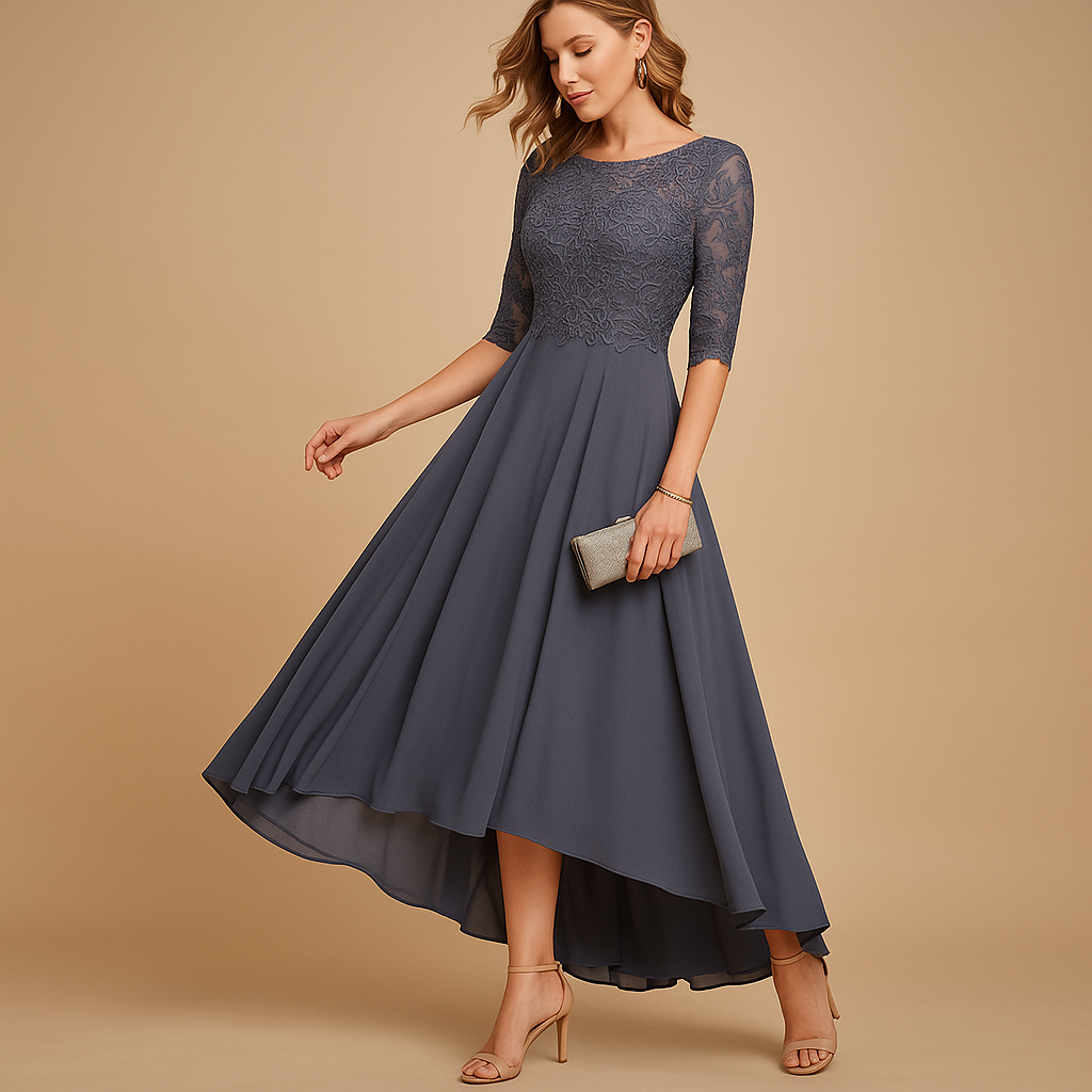 Lace party dress with elegant fit for women | Milou