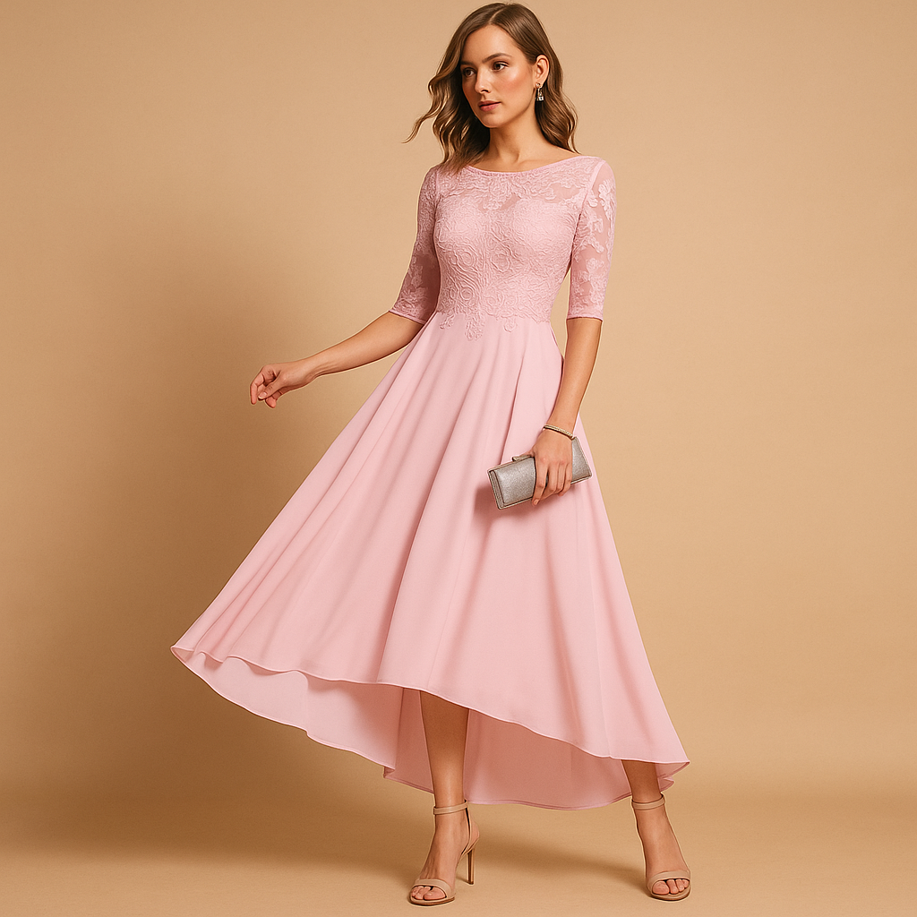 Lace party dress with elegant fit for women | Milou