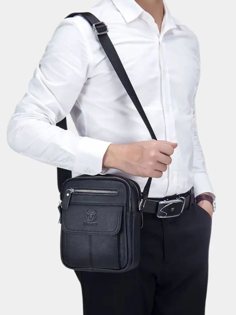 Leather Messenger Bag for Men