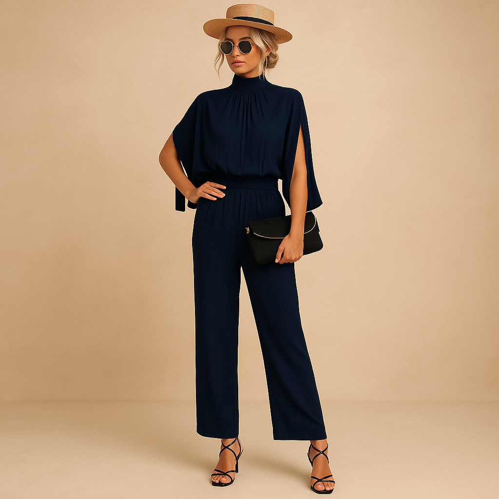 Light summer jumpsuit with adjustable straps for women | Hazel