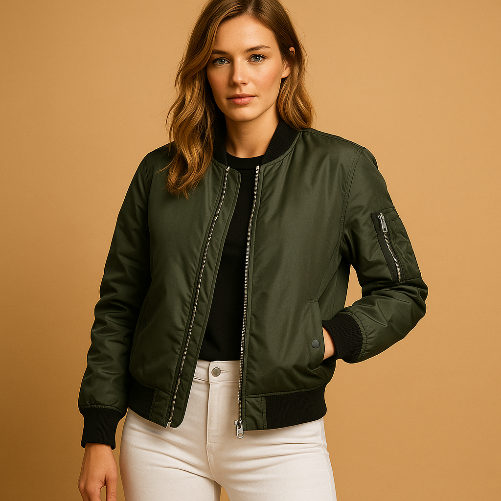 Lightweight bomber jacket for women | Ilaria