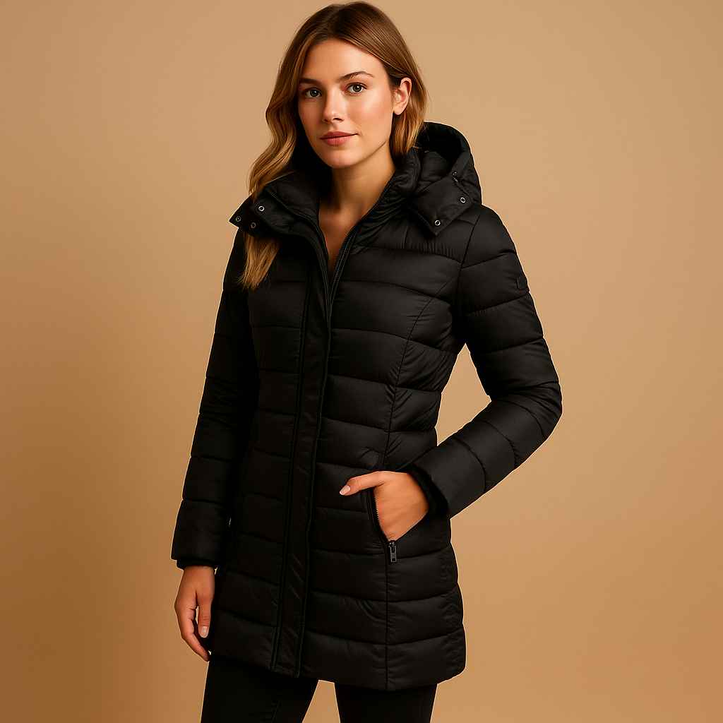 Lightweight puffer down jacket for women | Eliza