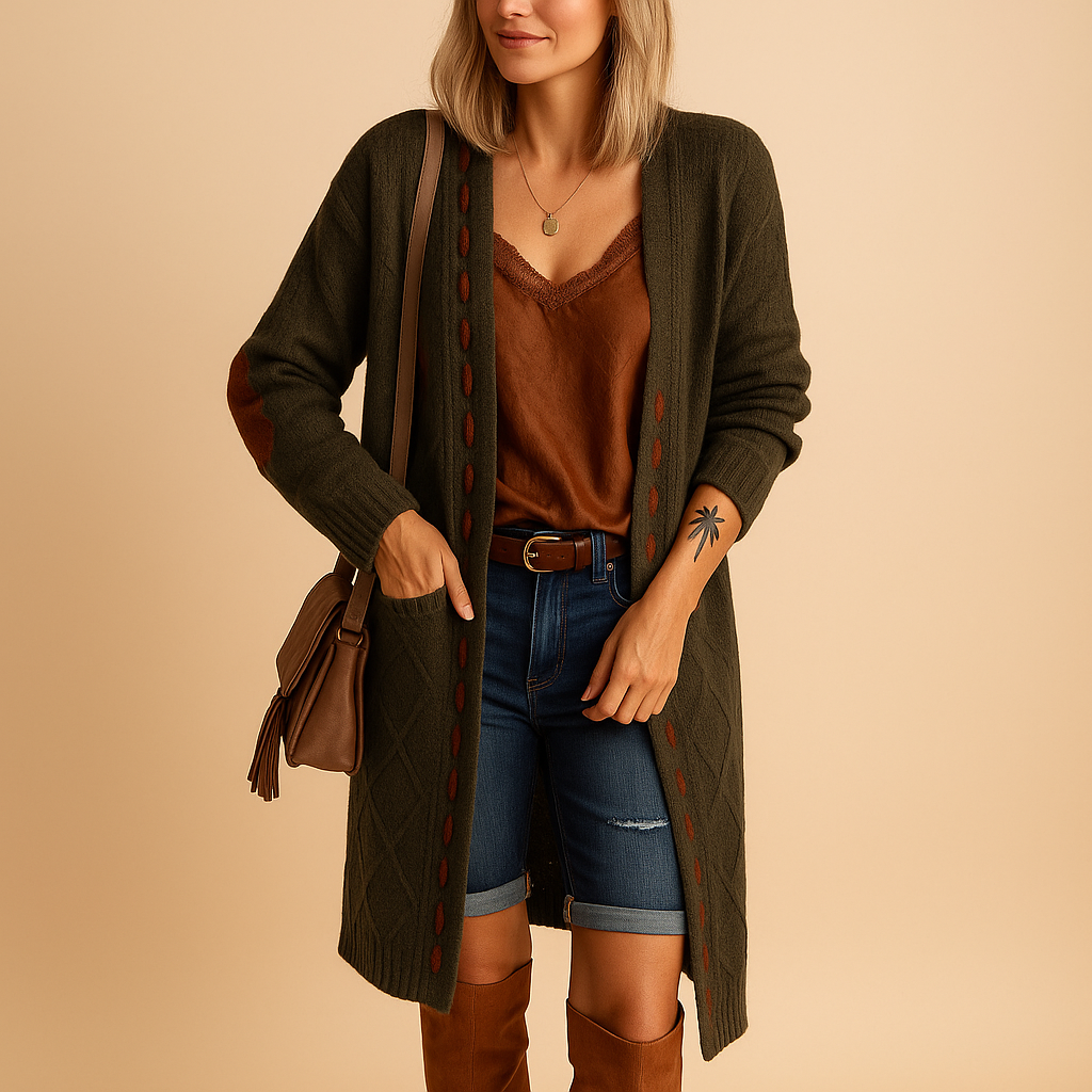 Lightweight hooded cardigan for women | Liana