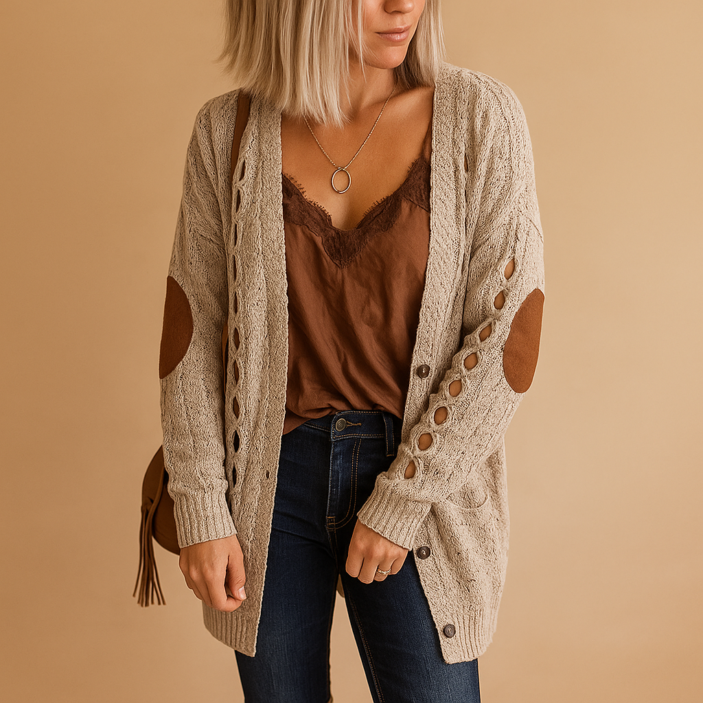 Lightweight hooded cardigan for women | Liana