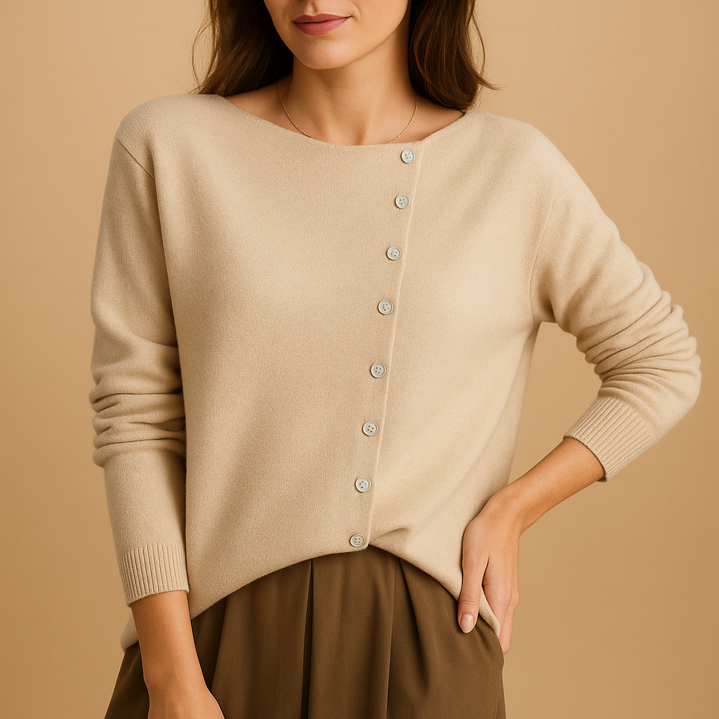 Lightweight round neck sweater for women | Kaitlin