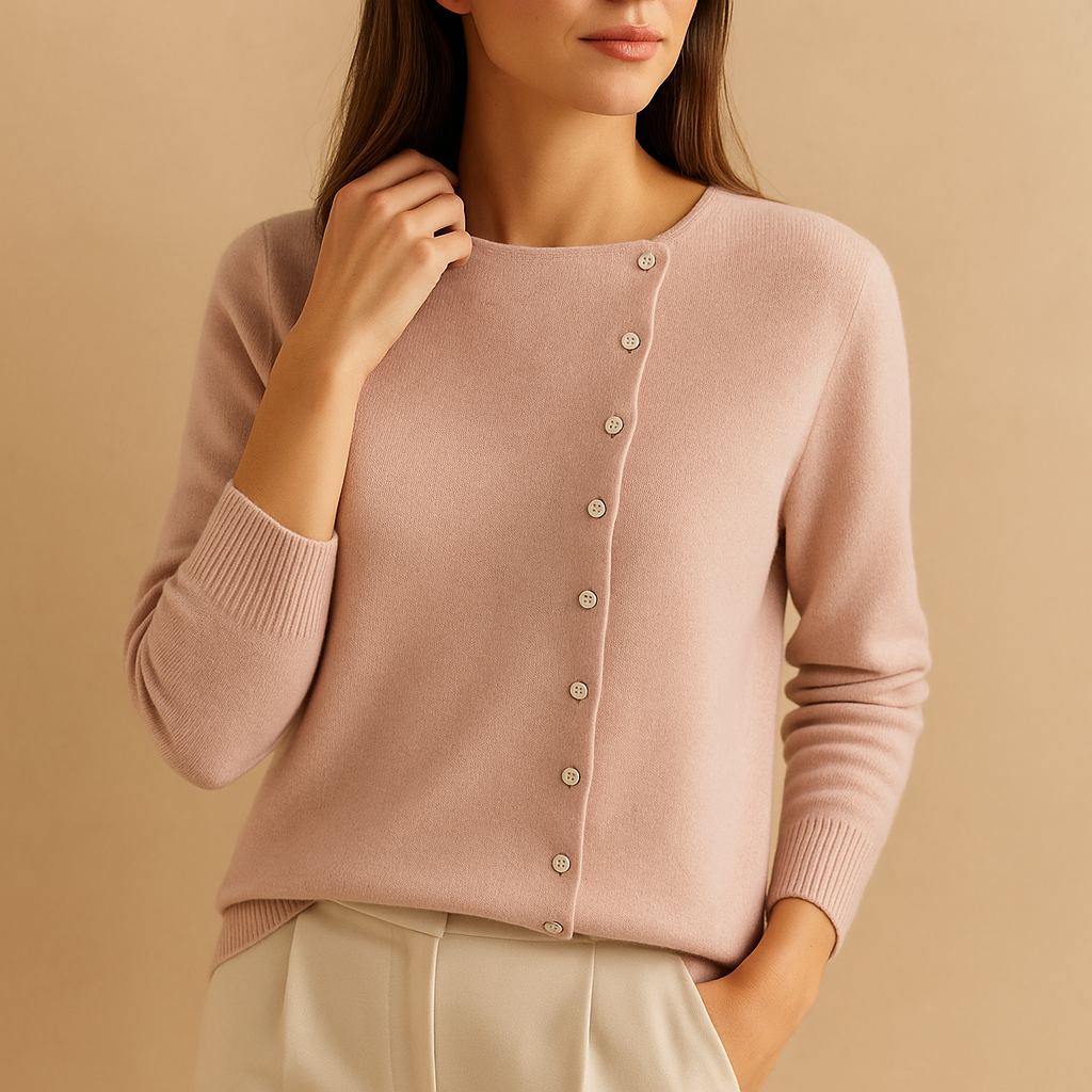 Lightweight round neck sweater for women | Kaitlin