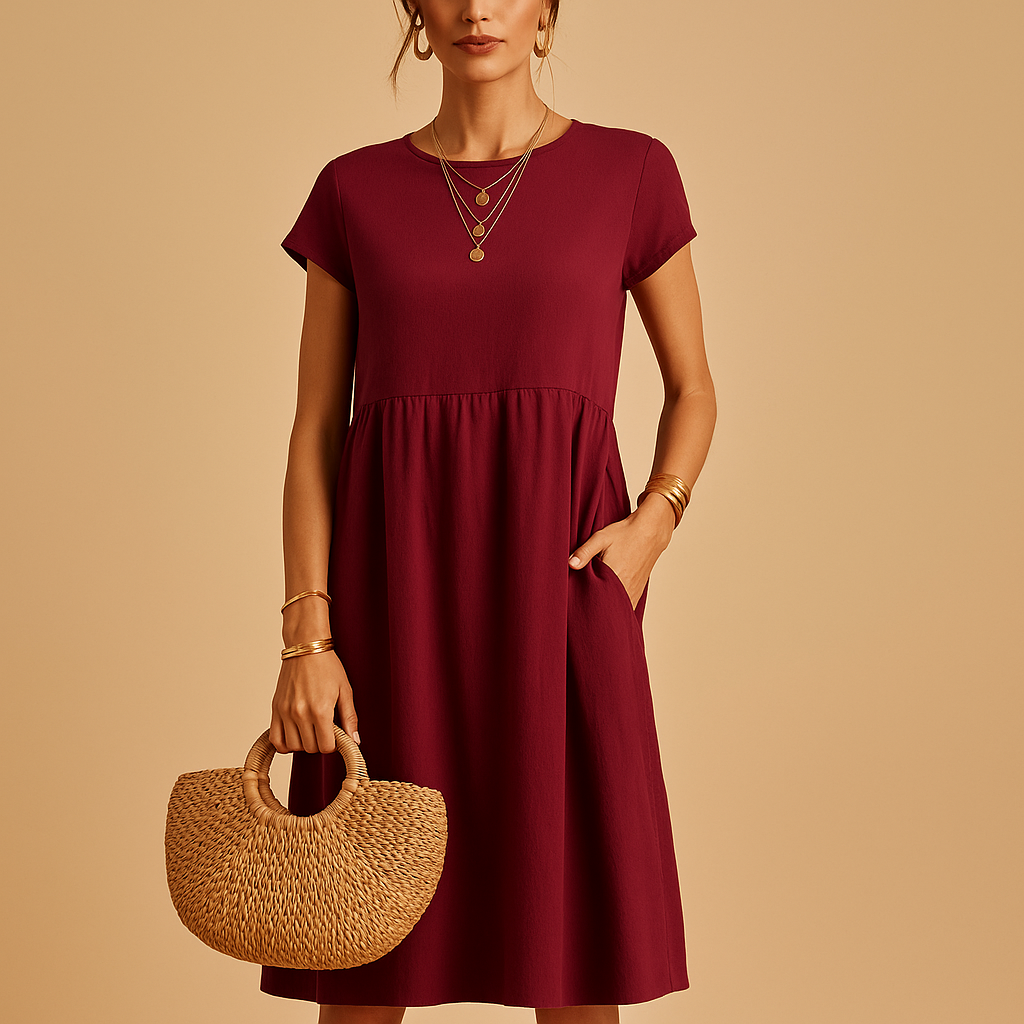 Lightweight summer dress with elegant fit for women | Keira