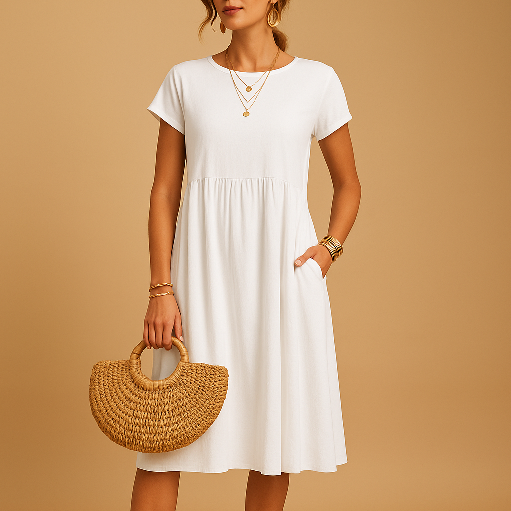 Lightweight summer dress with elegant fit for women | Keira