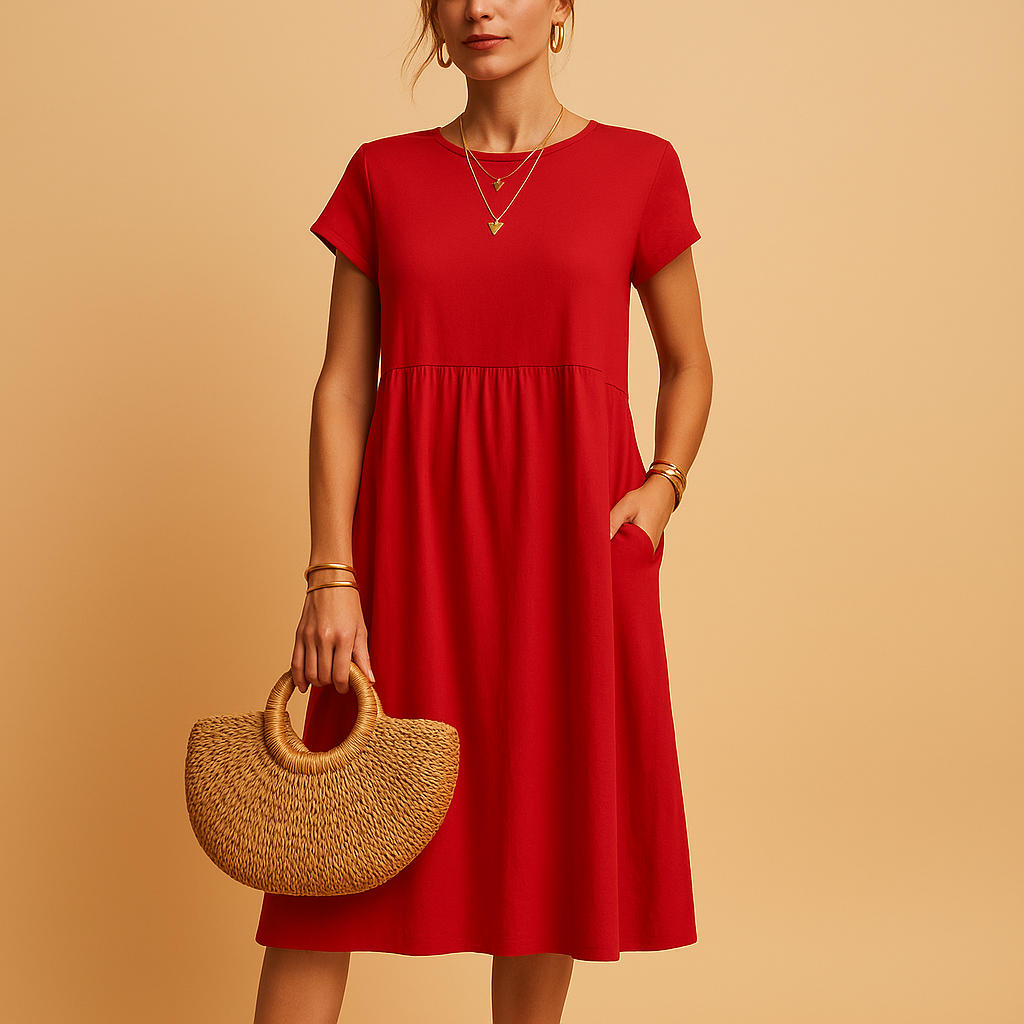 Lightweight summer dress with elegant fit for women | Keira