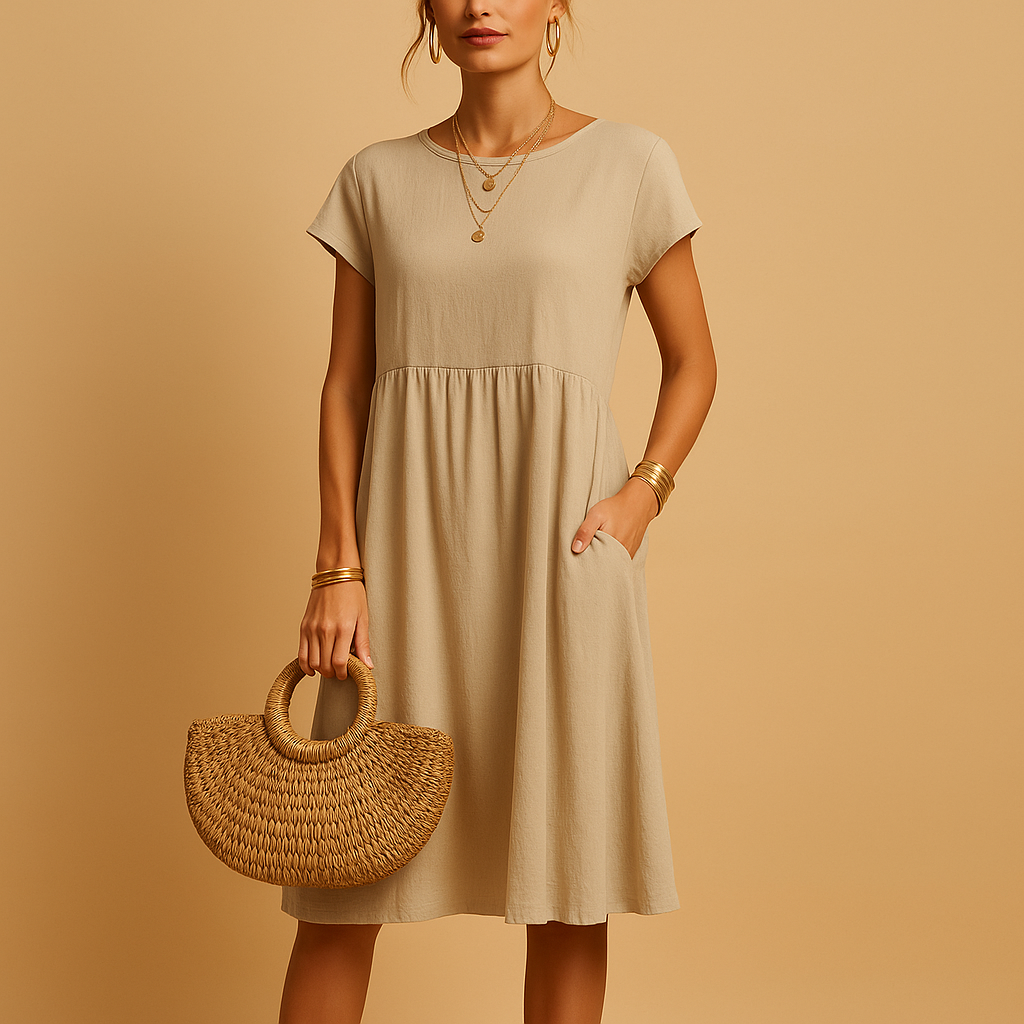 Lightweight summer dress with elegant fit for women | Keira