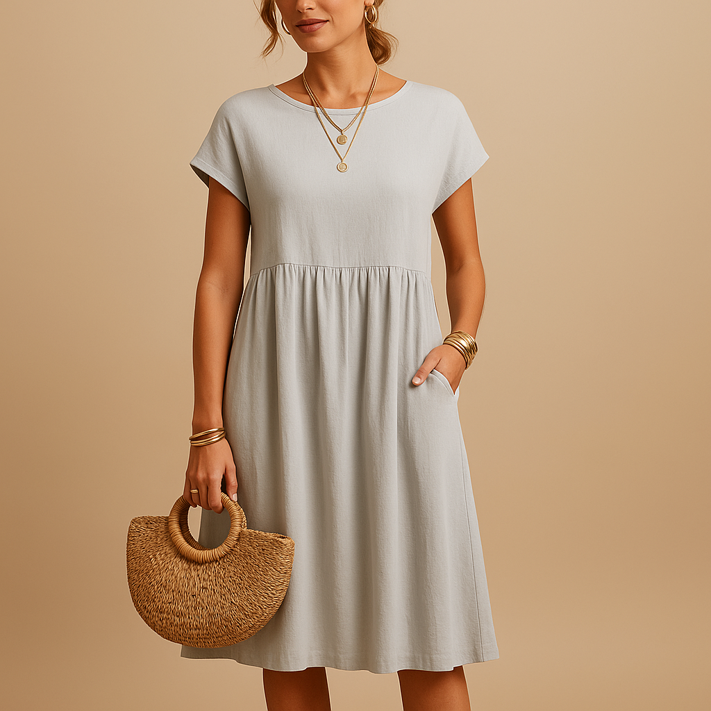 Lightweight summer dress with elegant fit for women | Keira