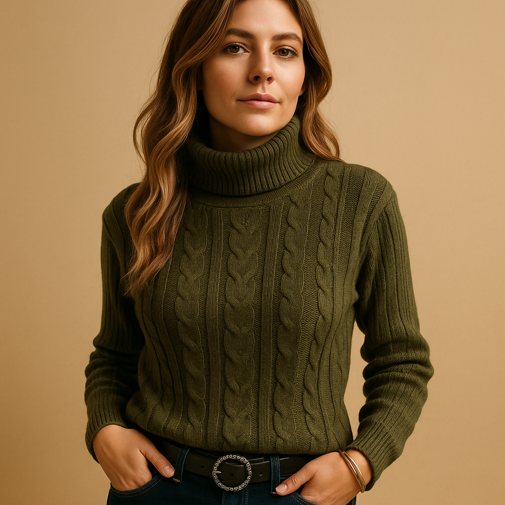 Lightweight turtleneck sweater for women | Serene