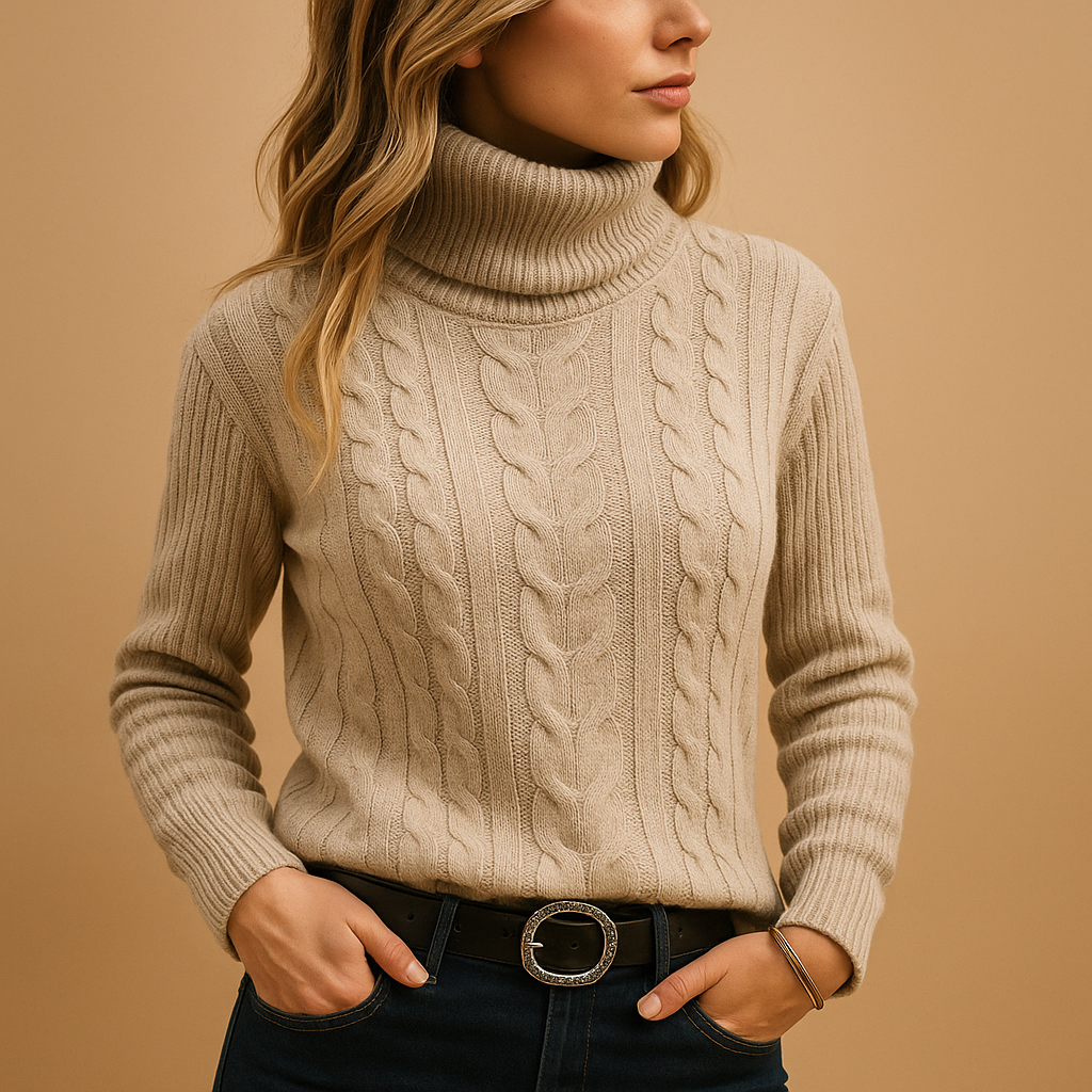 Lightweight turtleneck sweater for women | Serene