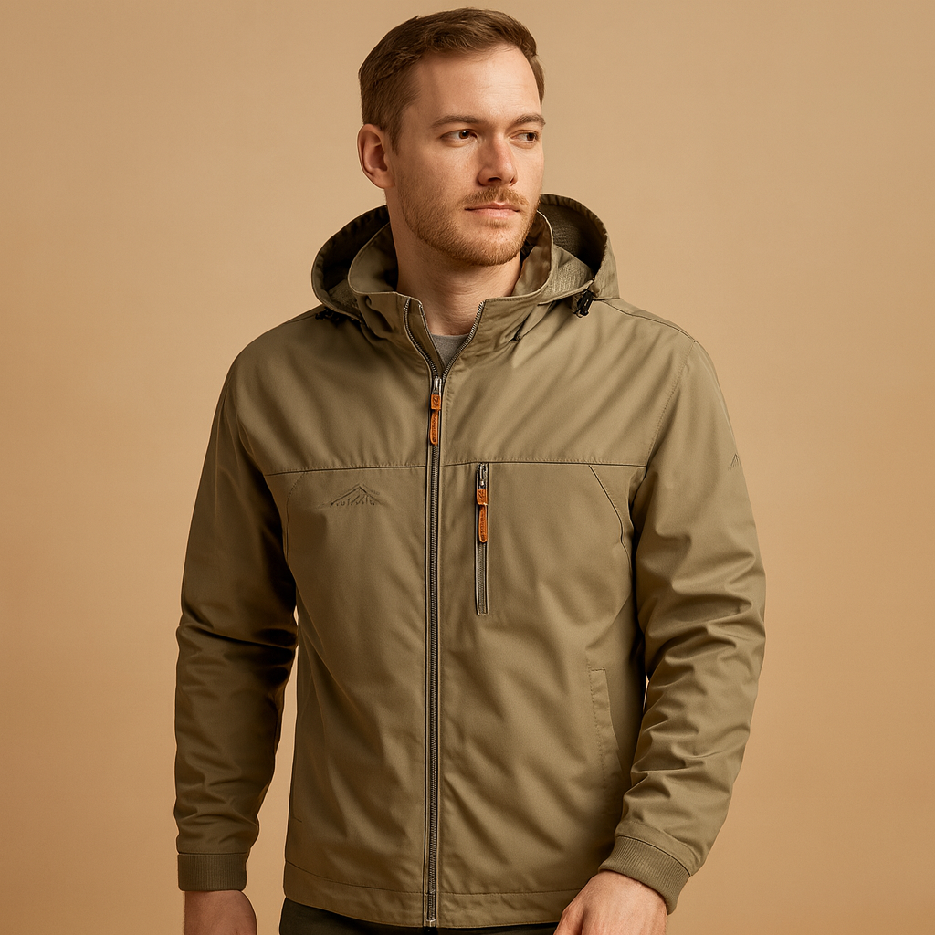 Lightweight waterproof rain jacket for men | Oliver