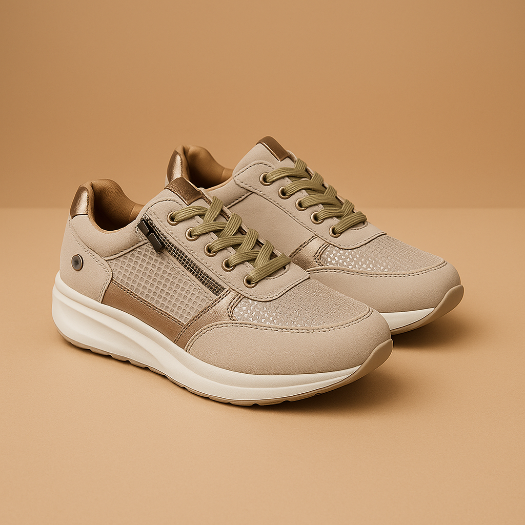 Lightweight zipper sneakers for women | Harper