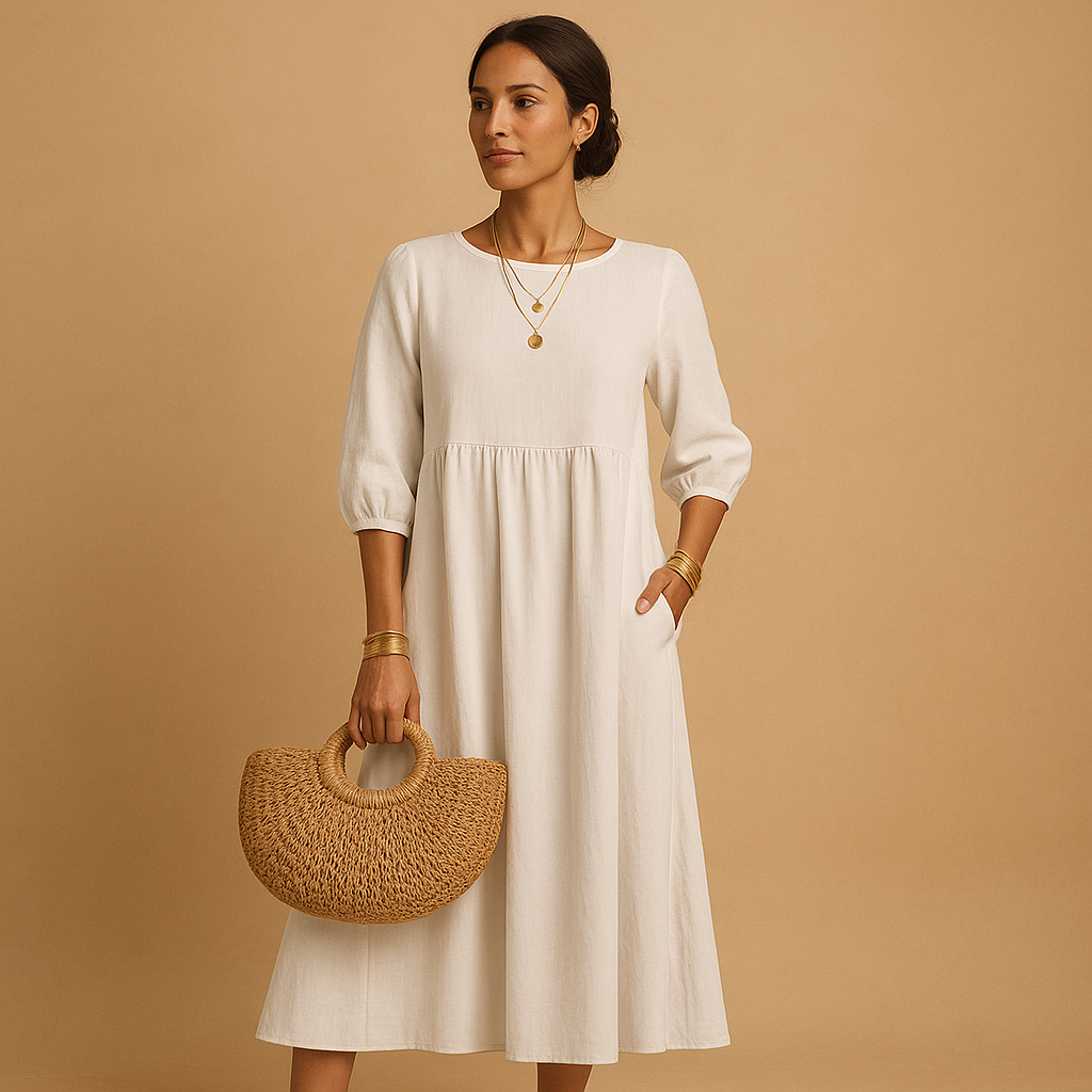 Long casual chic dress for women | Clara
