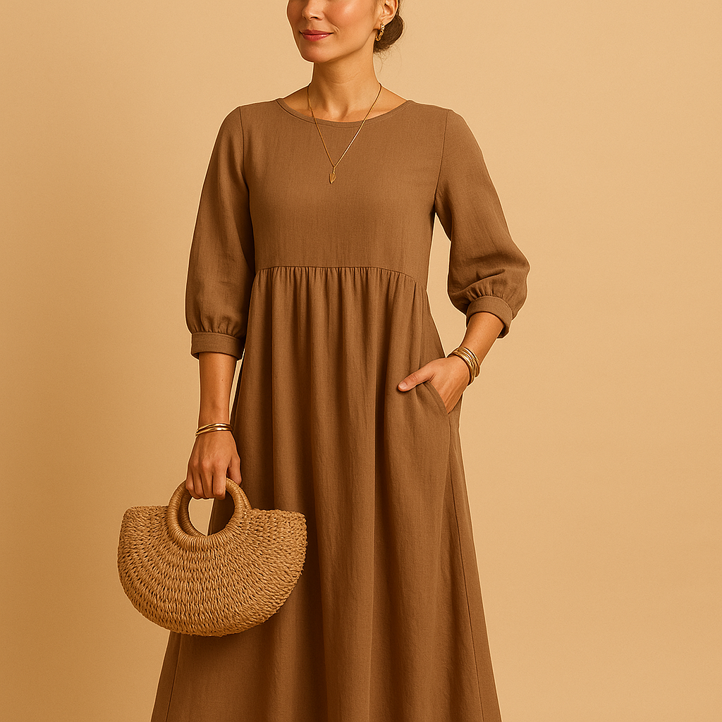 Long casual chic dress for women | Clara