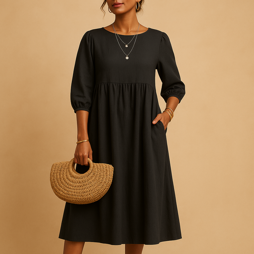 Long casual chic dress for women | Clara
