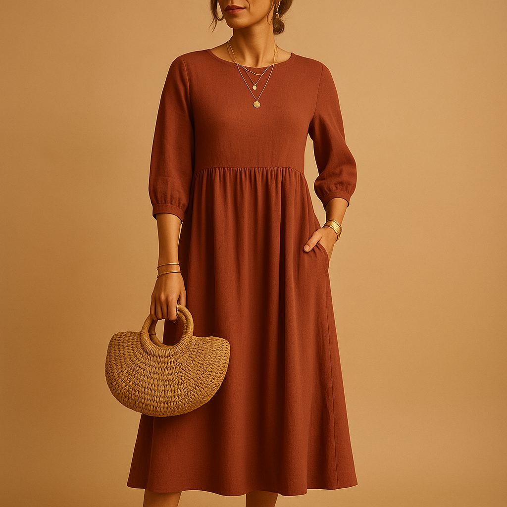 Long casual chic dress for women | Clara