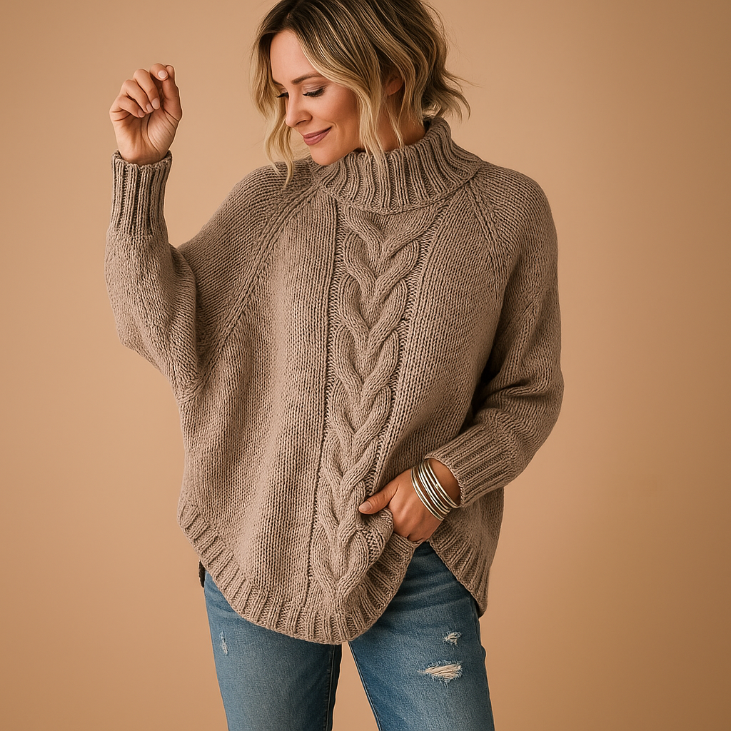 Long chunky knit sweater for women | Verica