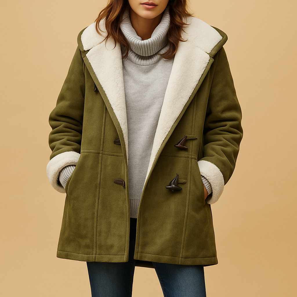 Long winter hooded coat for women | Lavinia