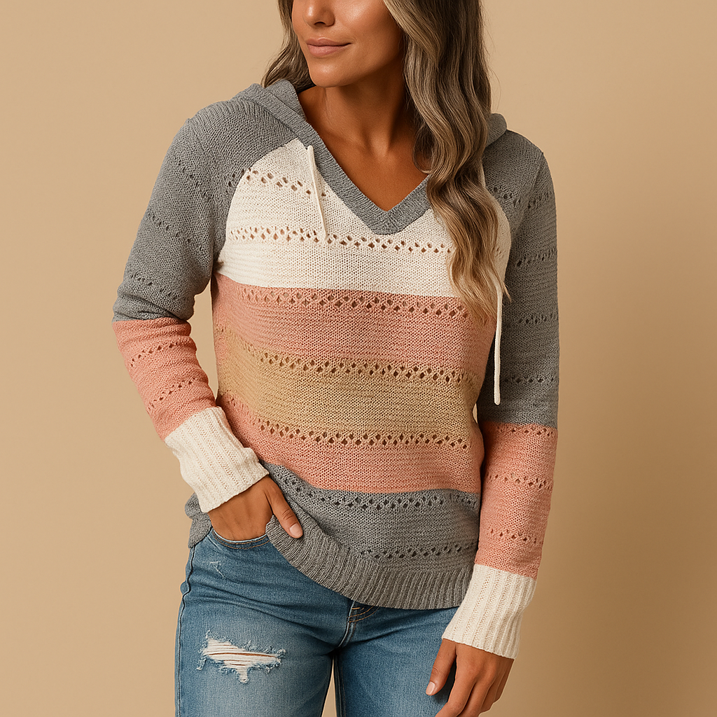 Loose-fit V-neck sweater for women | Avalynn