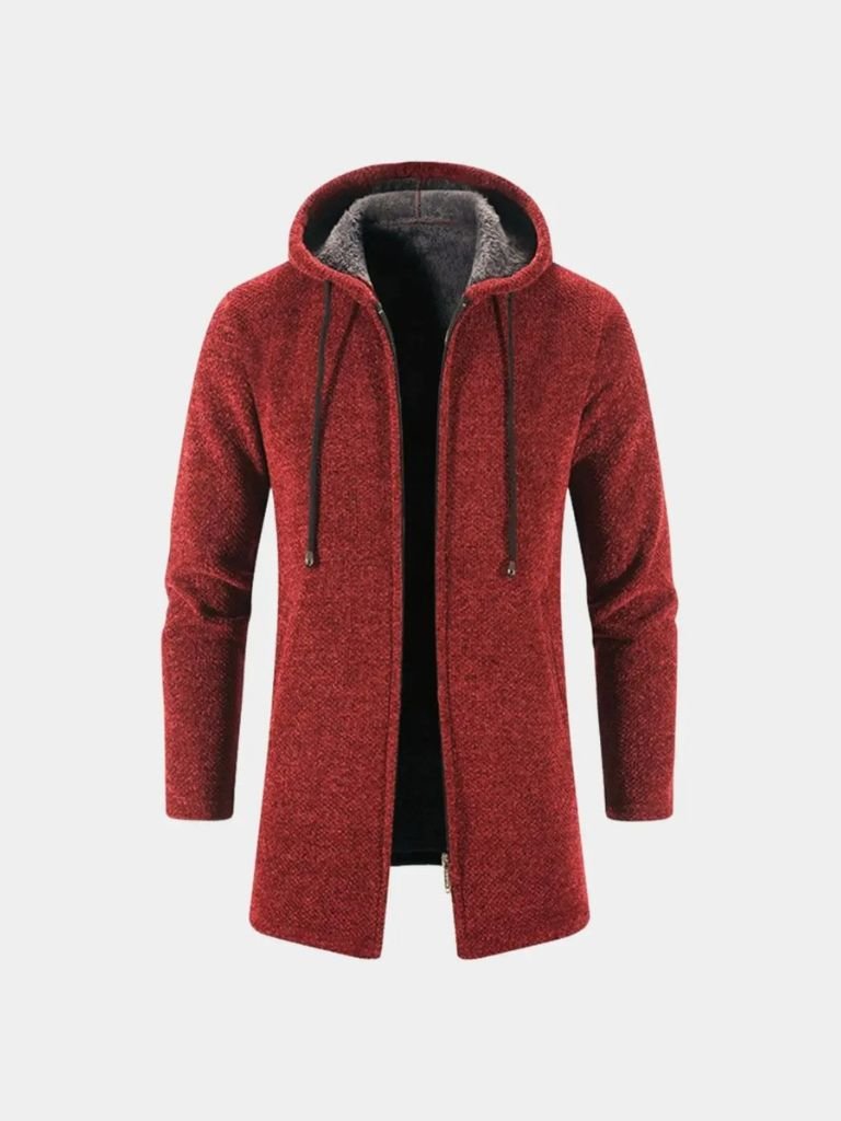 Lugano Knitted Hooded Winter Coat for Men