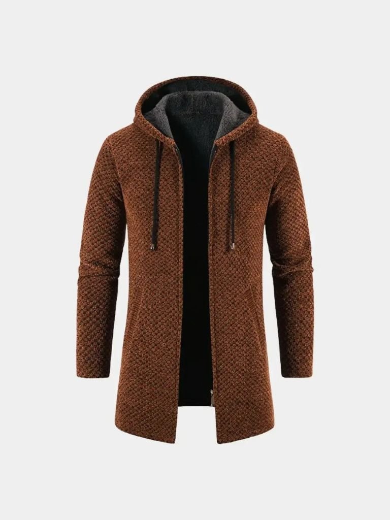 Lugano Knitted Hooded Winter Coat for Men