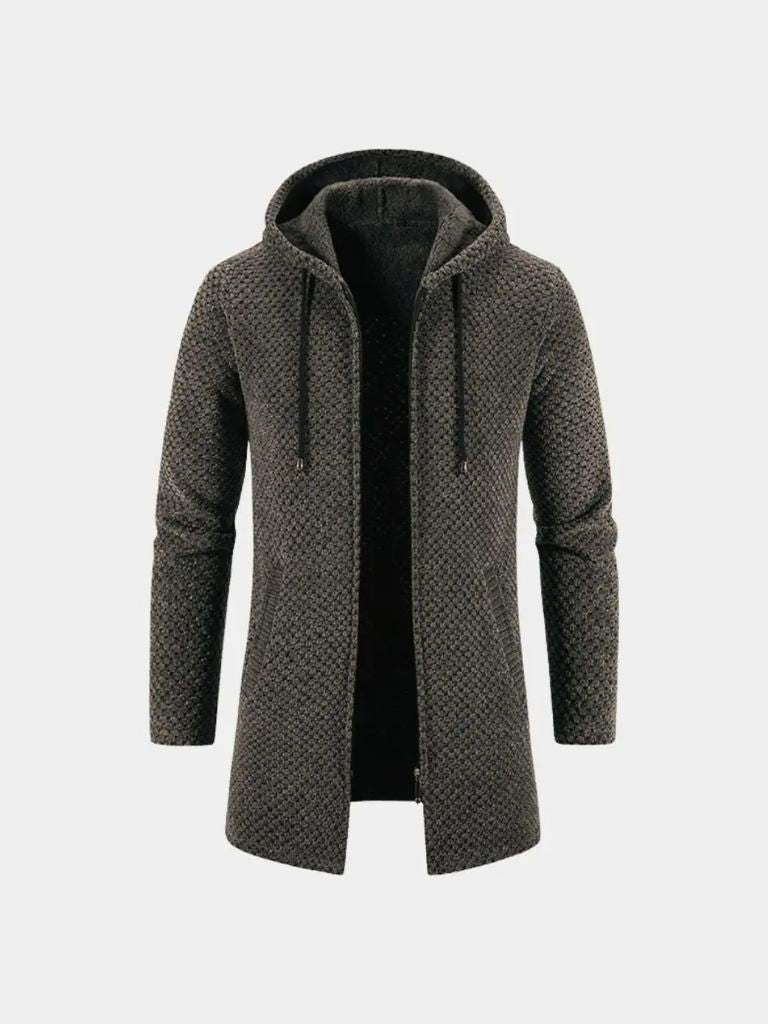 Lugano Knitted Hooded Winter Coat for Men
