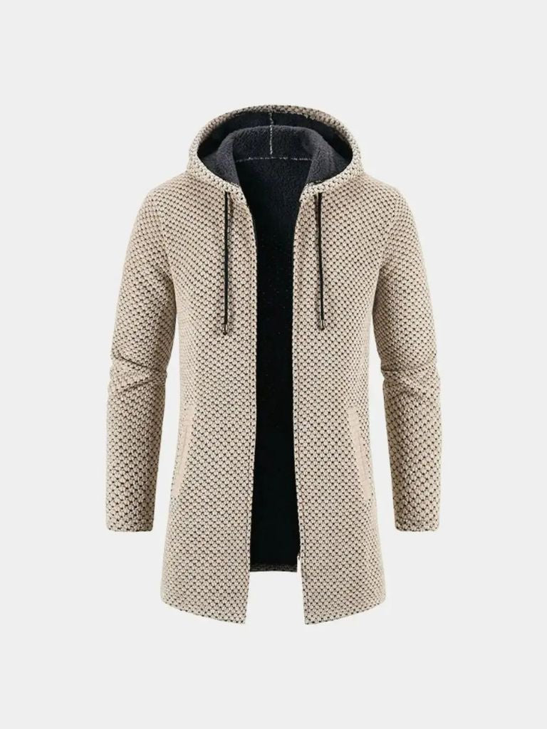 Lugano Knitted Hooded Winter Coat for Men
