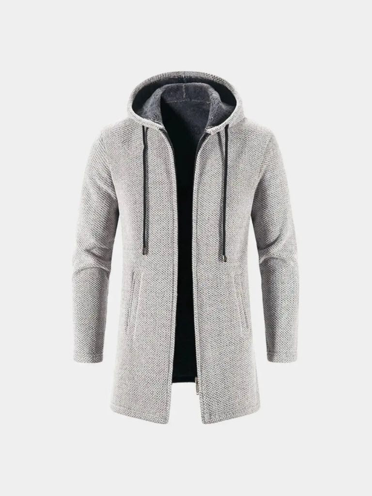 Lugano Knitted Hooded Winter Coat for Men
