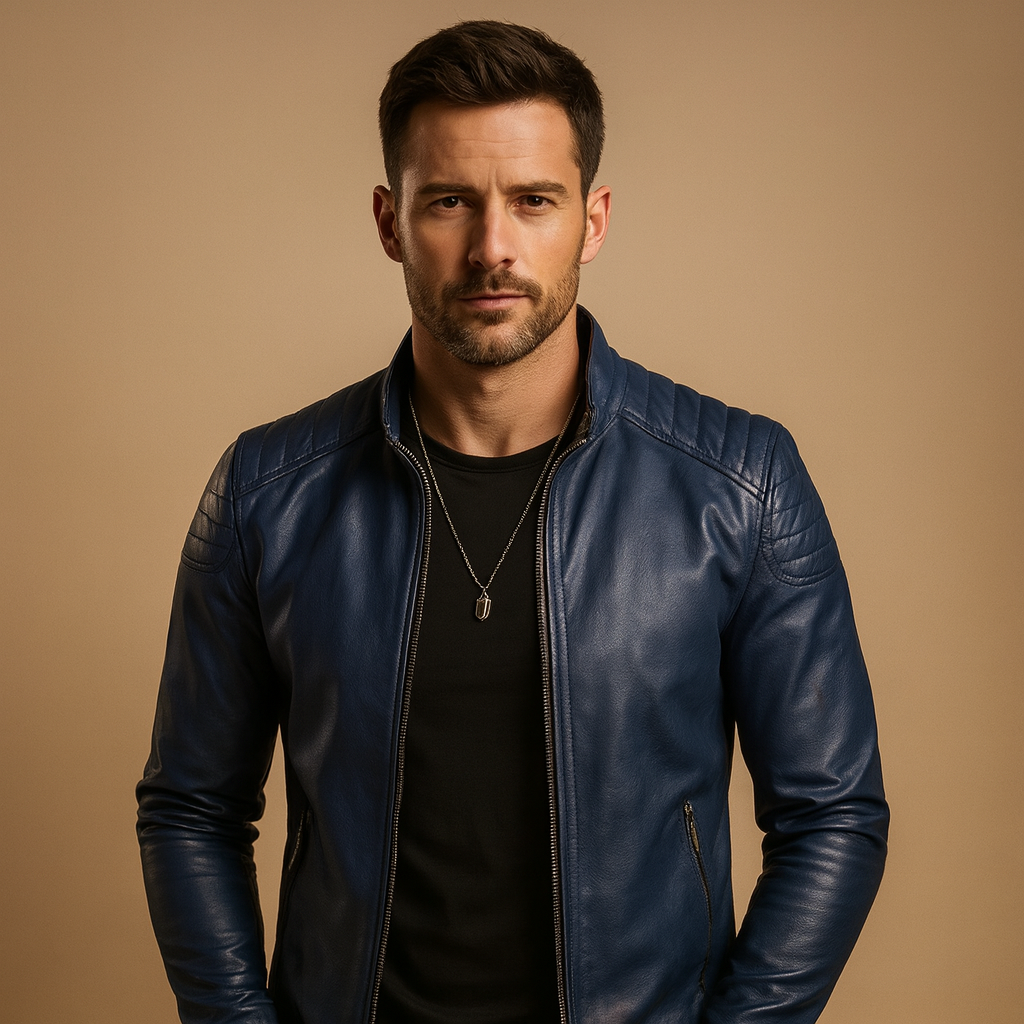Luxury biker jacket for men | Adrian