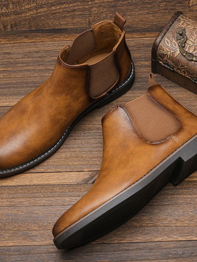 Maple Ash Chelsea Boots for Men