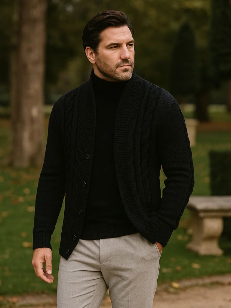 Men's Elegant Knit Cardigan for Men