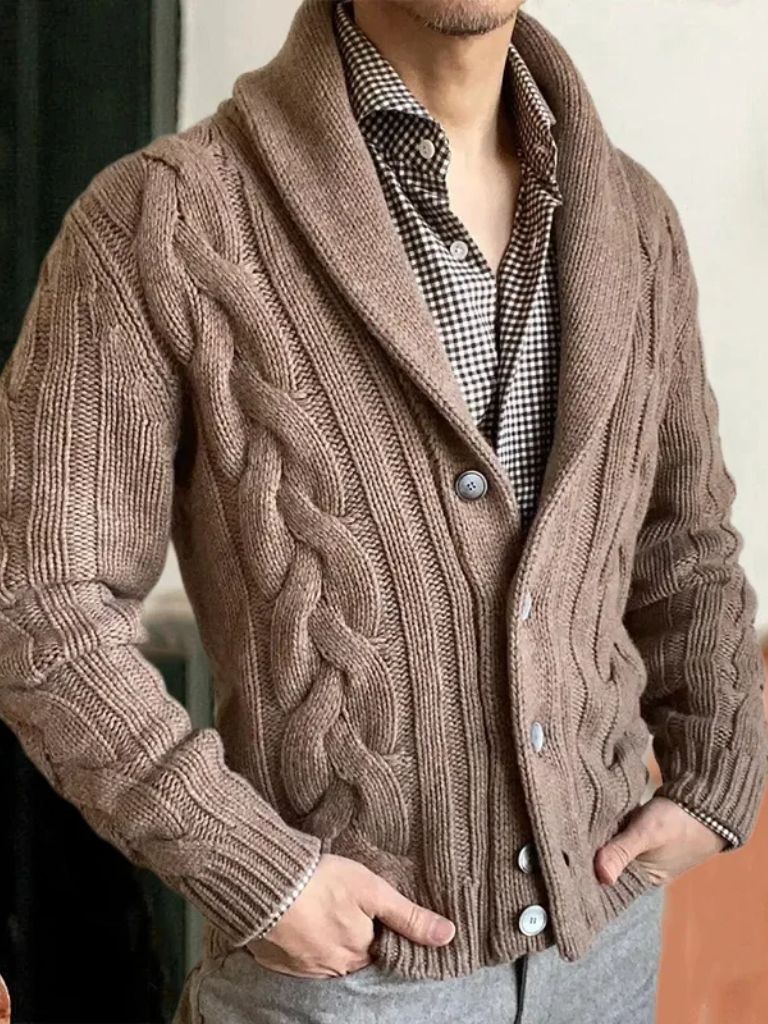 Men's Knitted Cardigan for Men