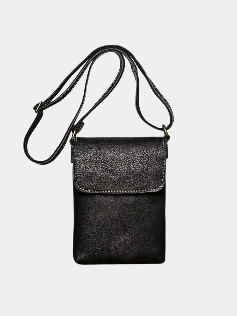 Men's Mini Leather Shoulder Bag for Men