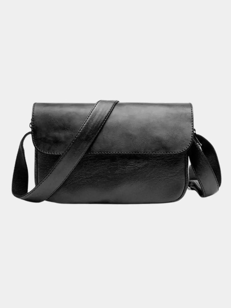 Milan Essential Leather Shoulder Bag for Men