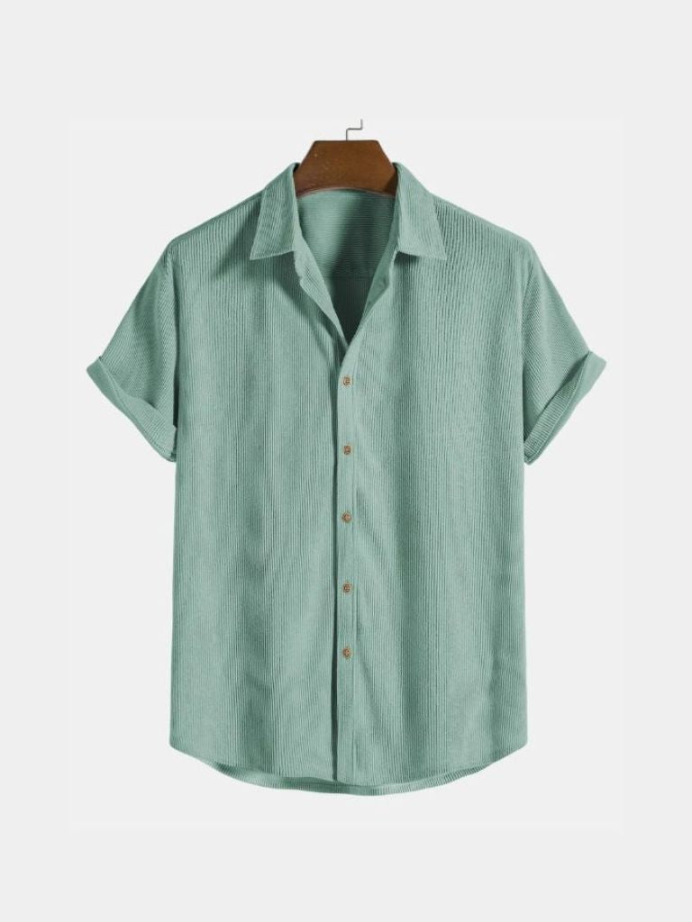 Minimalist Corduroy Shirt for Men