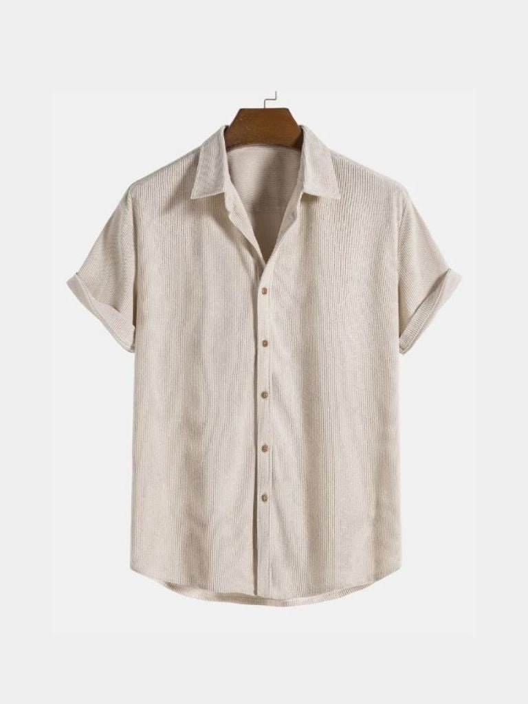 Minimalist Corduroy Shirt for Men