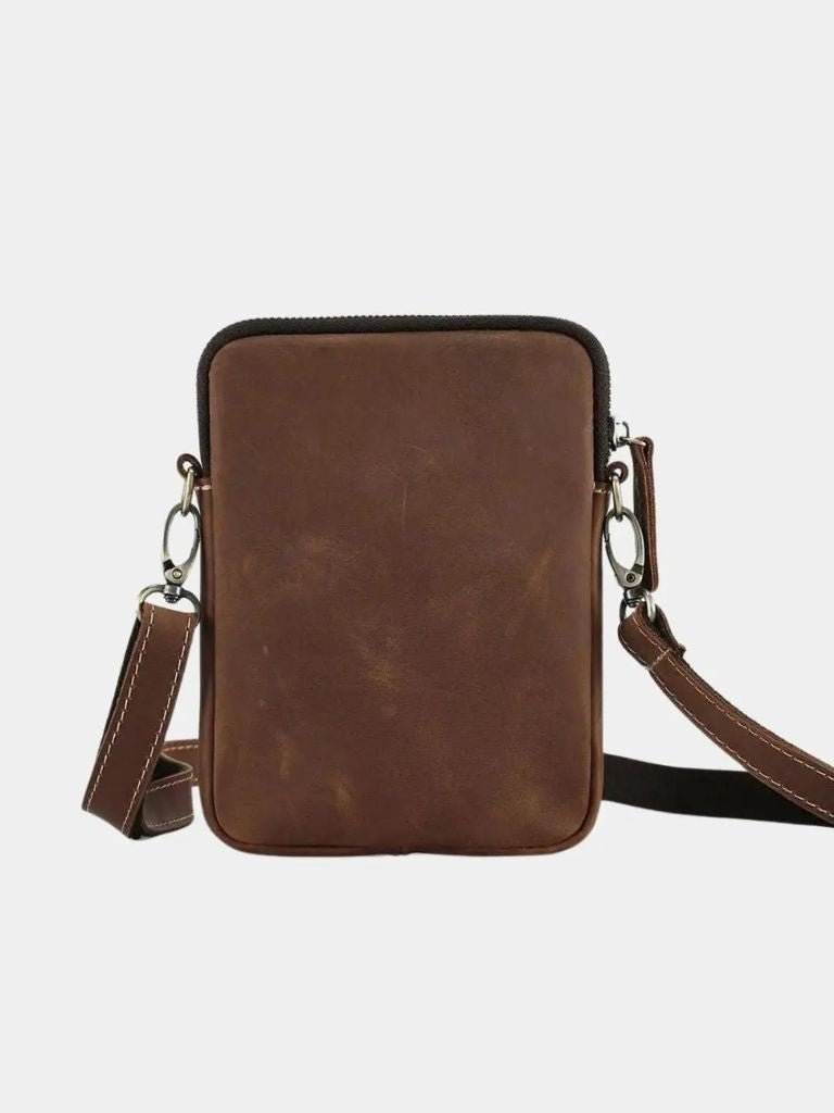 Minimalist Crossbody Leather Bag for Men