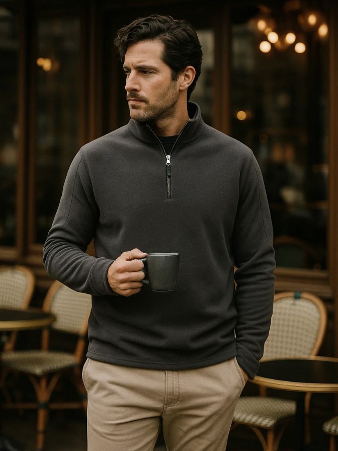 Minimalist Fleece Jacket for Men