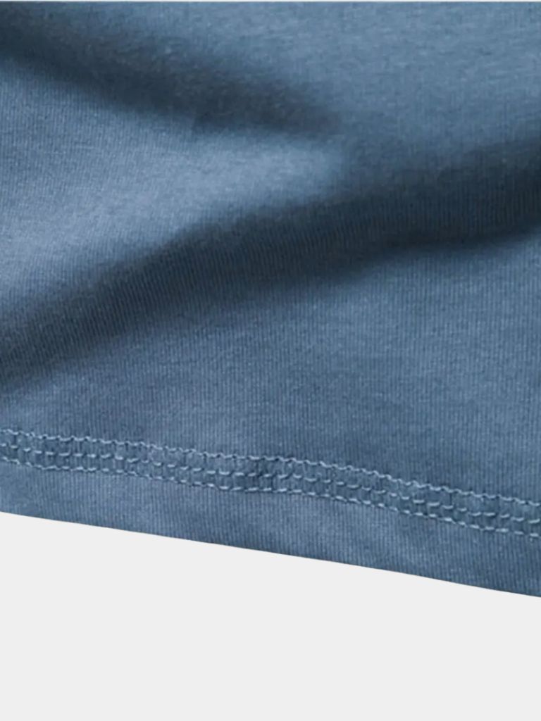 Minimalist Henley Neck Long Sleeve T-Shirt for Men